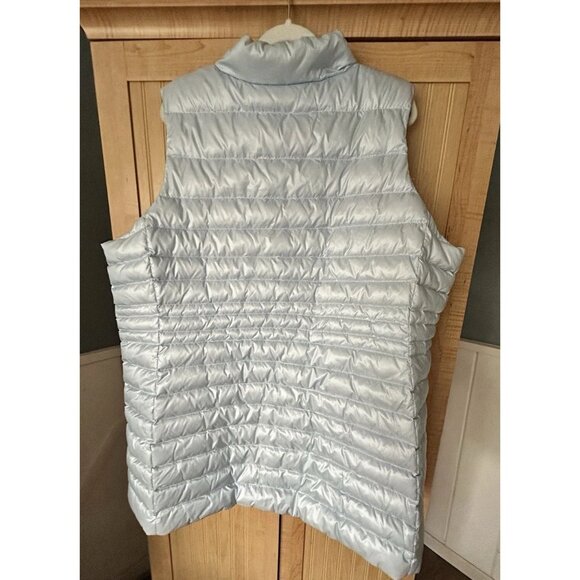 Lands End Light Baby Blue Down Puffer Vest Women's Size 2X Insulated Lightweight - Picture 5 of 5